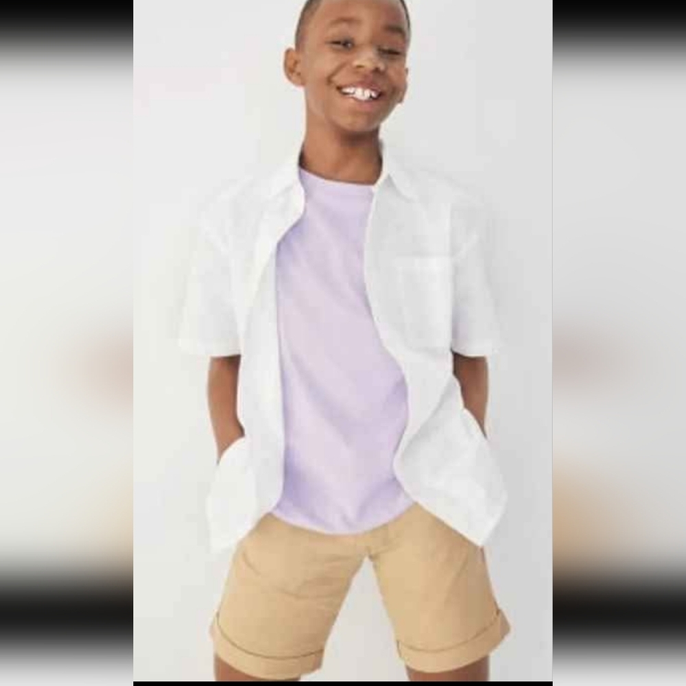 NWT Kids Thereabouts School Uniform Chino Shorts ~SZ 18